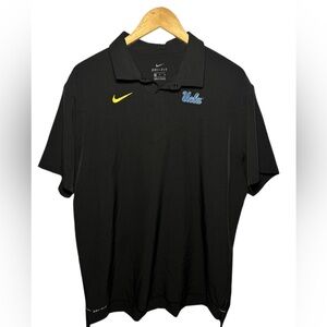 Nike UCLA Bruins Football On Field Coaches Polo Mens Size X-large Black